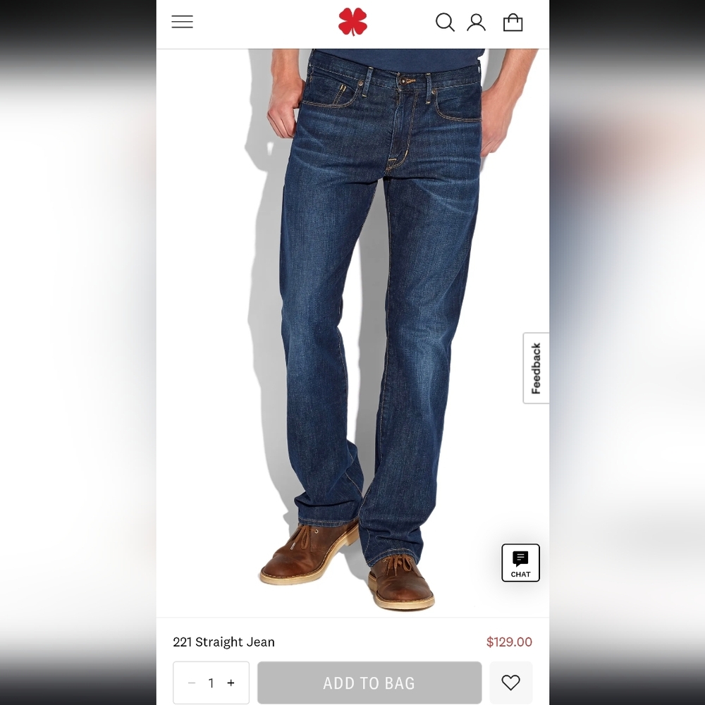 Men's Classic Lucky Brand Blue Jeans